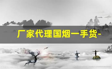 厂家代理国烟一手货-全国一手烟厂家直销