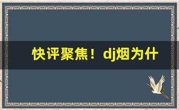 快评聚焦！dj烟为什么被禁了“有名无实”