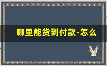 哪里能货到付款-怎么找货到付款
