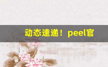 动态速递！peel官网购买“一气呵成”