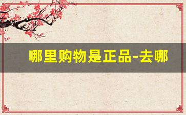 哪里购物是正品-去哪里买东西可以买到正品