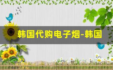 韩国代购电子烟-韩国代购的利润在哪里