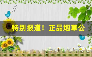 特别报道！正品烟草公司香烟批发“发言盈庭”