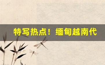 特写热点！缅甸越南代工香烟“各有所能”