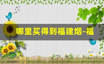 哪里买得到福建烟-福建省20左右的烟
