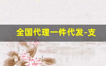 全国代理一件代发-支持一件代发的批发平台