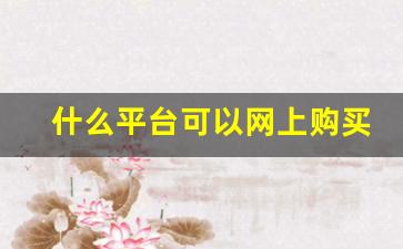 什么平台可以网上购买-各购买平台正规渠道