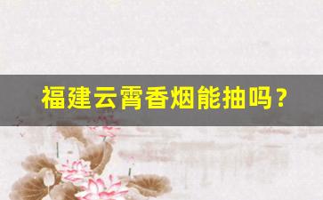福建云霄香烟能抽吗？-福建云霄香烟怎么样好抽吗