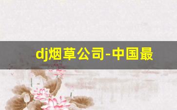 dj烟草公司-中国最大的烟草公司