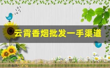 云霄香烟批发一手渠道价目表-云霄香烟在哪里经销