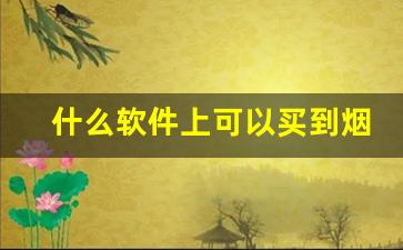 什么软件上可以买到烟-买到假烟报警有用吗