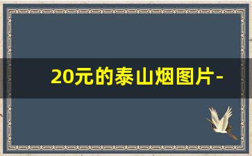 20元的泰山烟图片-泰山烟十几块钱的粗支