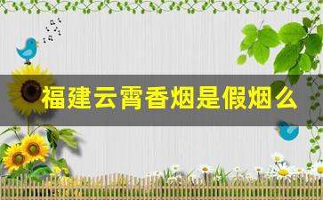 福建云霄香烟是假烟么-云霄假烟都有啥牌子的