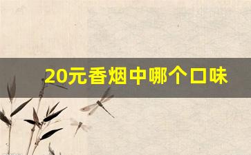 20元香烟中哪个口味最佳-20元香烟中哪个口味最佳带图片